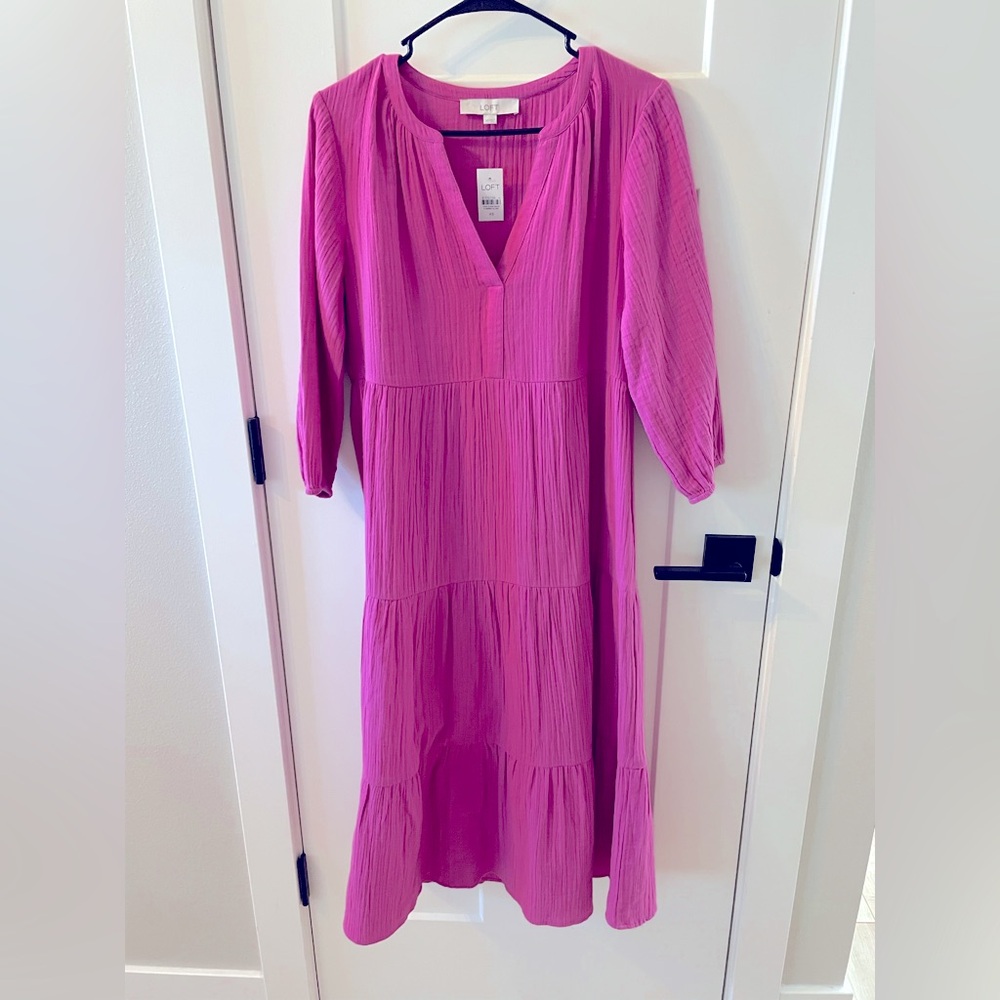 Pink Loft midi Dress XS
100% cotton